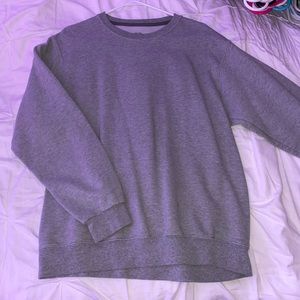 gray crewneck